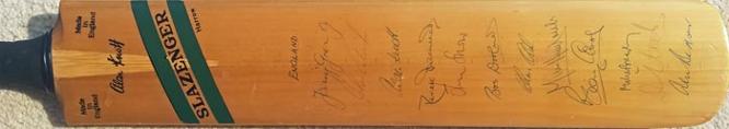 Alan-Knott-signed-kent-cricket-memorabilia-1976-benefit-england-kccc-tony-greig-autograph-derek-underwood-mike-brearley-close