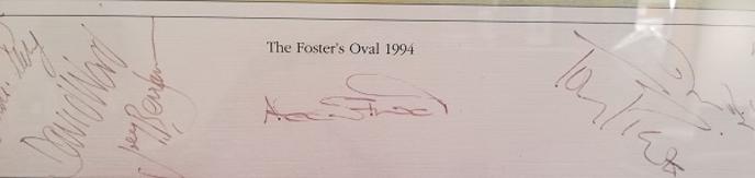 Alec Stewart autograph signed surrey cricket memorabilia 1994 benefit season testimonial the oval print artist robert perry
