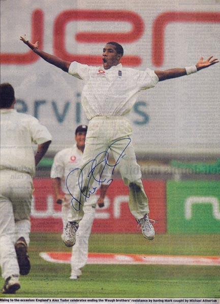 Alex-Tudor-autograph-signed-england-cricket-memorabilia-ashes-series-test-match-australia-celebration-surrey-ccc