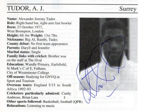 Alex-Tudor-autograph-signed-surrey-cricket-memorabilia-england-fast-bowler-whos-who-signature