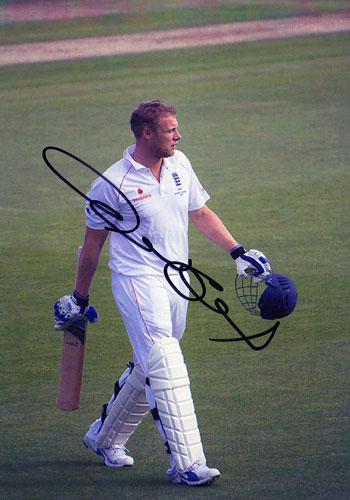 Andrew-Flintoff-Lancs-CCC-signed-England-cricket-memorabilia-photo