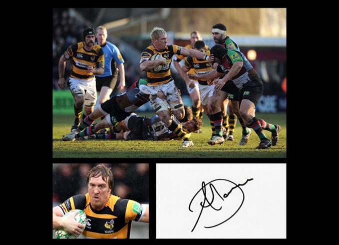 Andy-Powell-Autograph-signed-Wasps-rugby-union-memorabilia-Wales-Cardiff-rfc-flanker-signature