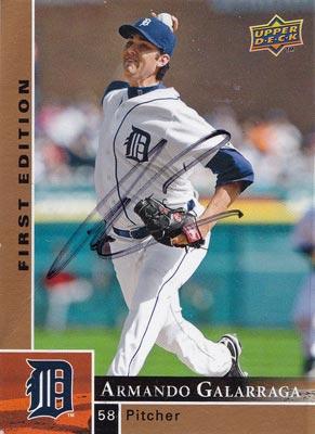 Armando-Galarraga-autograph-signed-detroit-tigers-baseball-memorabilia-pitcher-2009-upper-deck-trading-card-first-edition