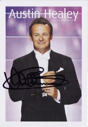 AUSTIN HEALEY memorabilia (Leicester, England & Lions) signed Strictly Come Dancing promo card.