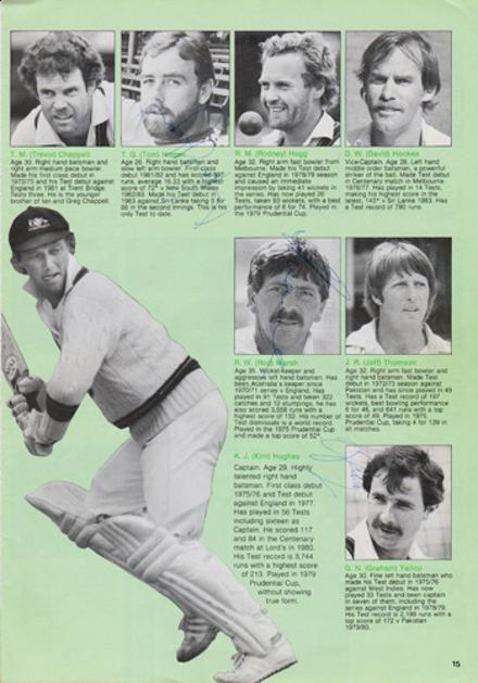 Australia-cricket-memorabilia-player-autographs-1983-world-cup-dennis-lillee-kepler-wessels-geoff-lawson-rod-marsh-graham-yallop-ken-macleay-tom-hogan-aussies