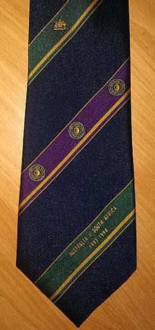 Australian-cricket-memorabilia-south-africa-tour-1993-94-neck-tie-aussie-australia-SA-proteas