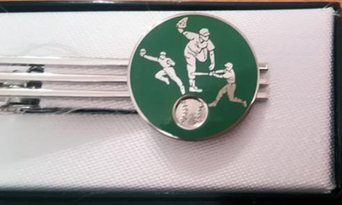 Baseball-memorabilia-tie-clip-japan-korea-taiwan-asian-batter-pitcher-fielder-silver-enamel-box-mlb-fashion-bling