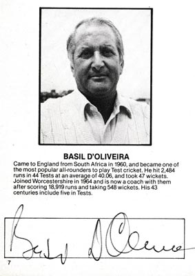 Basil-Doliveira-autiograph-signed-England-cricket-memorabilia-worcs-ccc