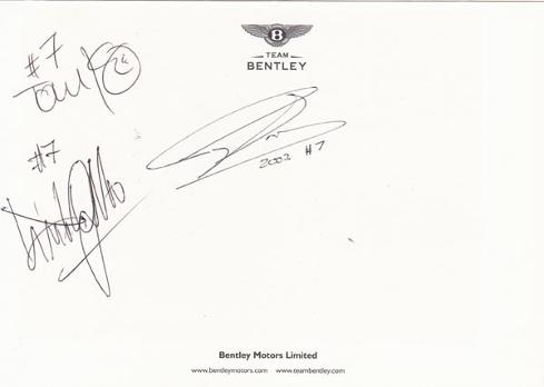 Bentley-boys-2003-Le-Ma-Mans-memorabilia-signed-photo-Guy-Smith-Tom-Kristensen-autograph-Rinaldo-Capello-Dindo-Motor-racing-Car-Number-7