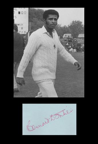 Bernard Julien memorabilia bernard julien autograph signed Kent cricket memorabilia KCCC West Indies cricket Trinidad and Tobago Kerry Packer World Series Cricket TNT