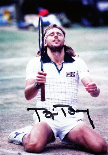 BJORN BORG (5 time Wimbledon champion) signed photo autographed tennis memorabilia