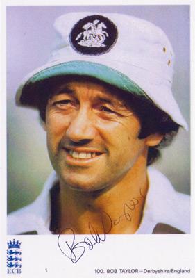 Bob-Taylor-autograph-signed-england-cricket-memorabilia-ecb-player-card-derbyshire-county-derbys-ccc-test-match-wicket-keeper-signature