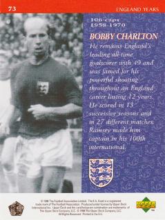 Bobby Charlton memorabilia Man Utd memorabilia England football memorabilia signed Upper Deck Centurions trading card stats biography