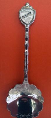 Bobsleigh-memorabilia-Lake-Placid-Winter-Olympic-Games-1980-Bob-Run-Tea-Spoon-Fort-USA-Olympics-Silver