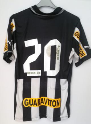 Botafogo-football-memorabilia-signed-soccer-shirt-brazil-brasil-guarvision-havoline-sponsor-black-white-stripes-lone-star-de-Futebol-e-Regatas-Campeonato-Carioca-Rio-20