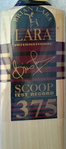 Brian-Lara-autograph-signed-cricket-memorabilia-West-Indies-375-runs-test-match-world-record-gray-nicolls-scoop-commemorative-bat