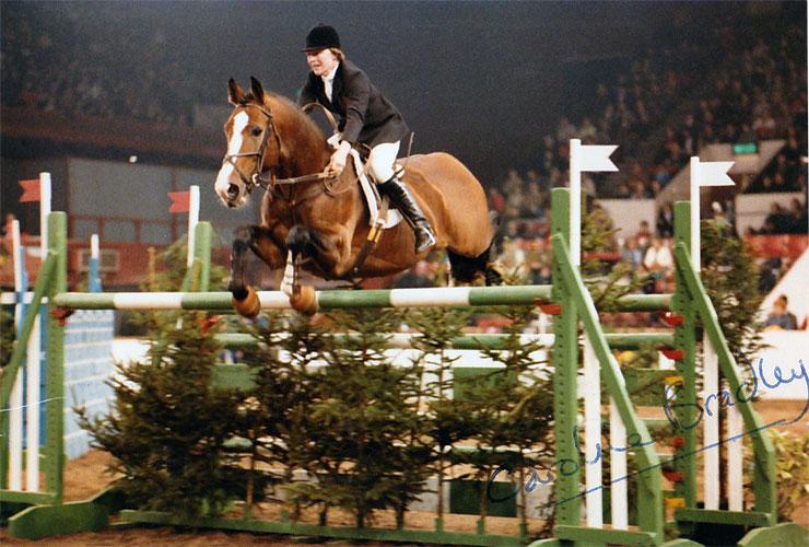 CAROLINE BRADLEY signed show jumping equestrian photo autograph sports memorabilia