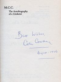 COLIN-COWDREY-autograph-signed-autobiography-of-a-cricketer-kent-cricket-memorabilia-signature-1976-first-edition-kccc