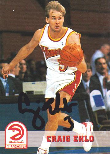 CRAIG-EHLO-autograph-signed-Houston-Rockets-NBA-memorabilia-basketball-Atlanta-Hawks-Seattle-Supersonics-Cleveland-Cavaliers