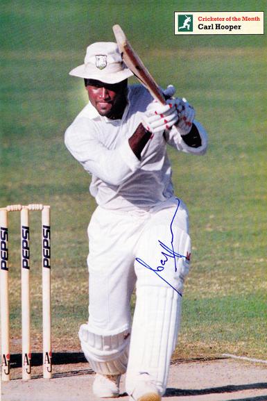 Carl-Hooper-autograph-signed-Cricket-memorabilia-West-Indies-Kent-CCC