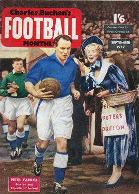 Charles-Buchan-Football-Monthly-September-1957-Sept-buchans-sunderland-fc-captain-woolwich-arsenal-memorabilia-Leyton-Orient-England-Military-Medal