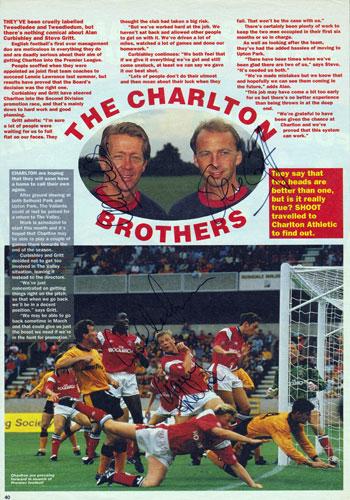 Charlton-Athletic-FC-CAFC-signed magazine article Curbishley Gritt Nelson Leaburn football memorabilia