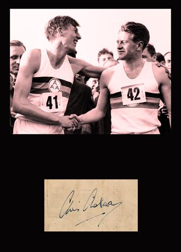 Chris-Chataway-signed-Athletics-memorabilia-four-minute-mile-sir-autograph-roger-bannister-montage