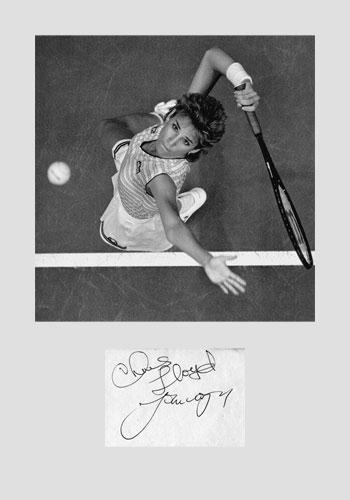 Chris-Evert-tennis-photo-signed-autograph-John-Lloyd-memorabilia-350