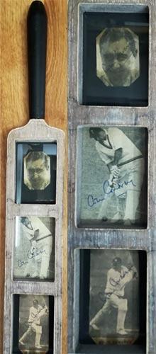 Colin-Cowdrey-autograph-signed-3-x-kent-cricket-pics-captain-mcc-england-kccc-bat-frame-display