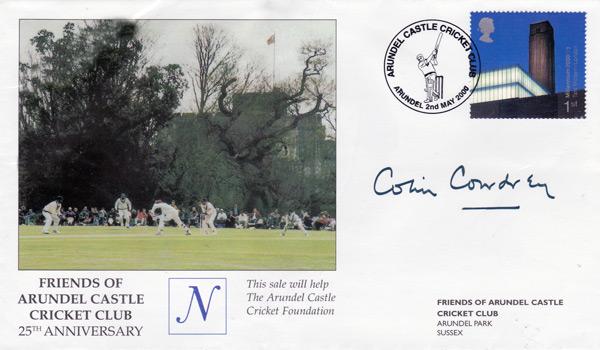 Colin-Cowdrey-memorabilia-Kent-Cricket-memorabilia-signed-Arundel-cricket-Festival-Colin-Cowdrey-signed-FDC-First-Day-Cover-Colin-Cowdrey-autograph-KCCC-memorabilia