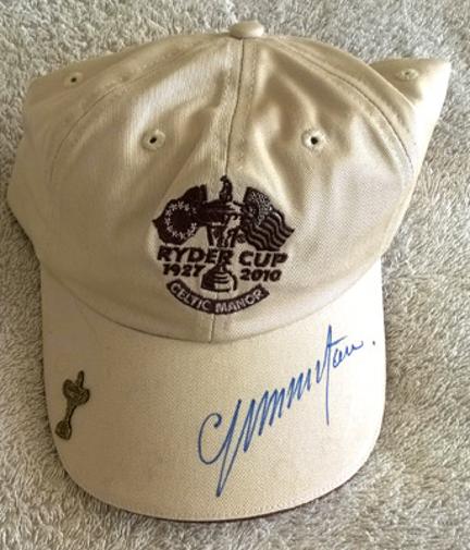 Colin Montgomerie signed Ryder Cup golf memorabilia baseball cap Monty autograph Ryder Cup captain golfing memorabilia new tags