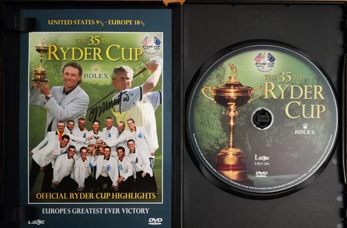 Colin-Montgomerie-autograph-signed-35th-Ryder-Cup-DVD-Oakland-Hilss-Europe-v-USA-Monty