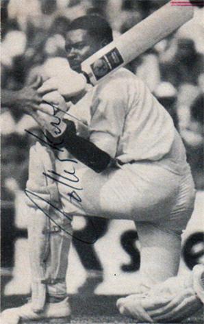 Collis-King-autograph-signed-west-indies-cricket-memorabilia-barbados signature worcs ccc glamorgan natal