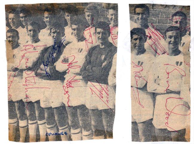 Crystal-Palace-football-memorabilia-autograph-signed-team-photo-cpfc-Selhurst-Park-John-Jackson-signature