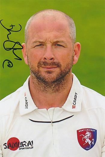 DARREN STEVENS memorabilia Kent cricket memorabilia signed photo autograph
