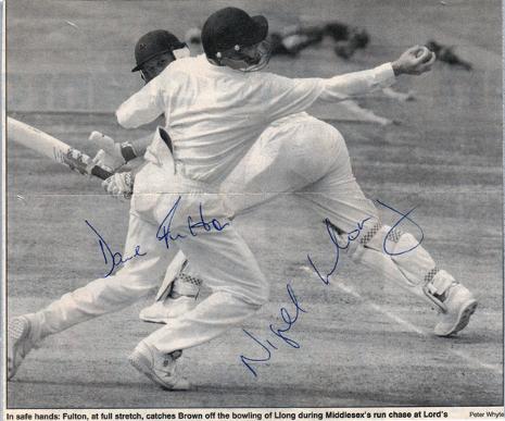 DAVID-FULTON-memorabilia-Dave-Fulton-autograph-Nigel-Llong-autograph-Nigel-llong-memorabilia-catch-signed-Kent-cricket-memorabilia-KCCC-Spitfires
