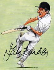 DEREK-RANDALL-memorabilia-cricket-memorabilia-John-Ireland-signed-print-autograph-175