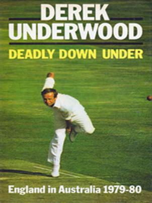 DEREK-UNDERWOOD-autograph-Kent-cricket-memorabilia-book-Deadly-Down-Under-England-in-Australia-1979-80-diary-ashes-first-edition-signature