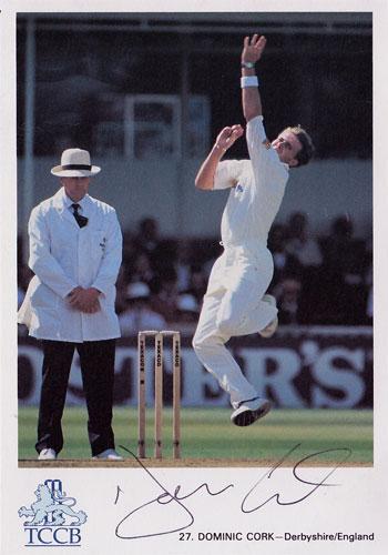 DOMINIC-CORK-autograph-signed-Derbys-ccc-Lancs-England-signed-Test-Match-cricket-memorabilia