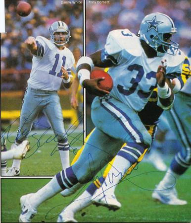 Dallas-Cowboys-American-football-memorabilia-Danny-White-signed-Tony-Dorsett-autograph-NFL