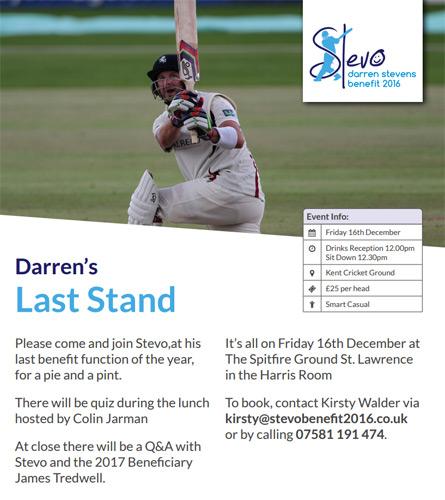 Darren-Stevens-Stevo-2016-Benefit-Pint-Pie-Lunch-Kent-Cricket-Spitfire-Ground-Colin-M-Jarman-quiz-host-Jarmageddon-Tredders-KCCC-charity