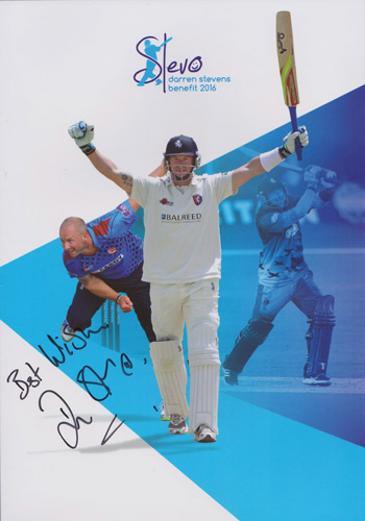 Darren-Stevens-autograph-Darren-Stevens-memorabilia-signed-Kent-cricket-memorabilia-Stevo-2016-Benefit-Brochure-KCCC-buy