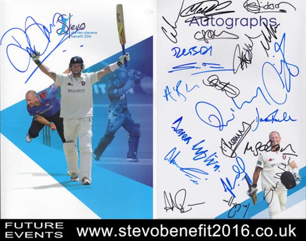 Darren-Stevens-autograph-signed-Kent-cricket-memorabilia-Stevo-2016-Benefit-Brochure-KCCC-Rob-Key-Sam-Northeast-Bell-Drummond-Sam-Billings-Derek-Ufton-signature