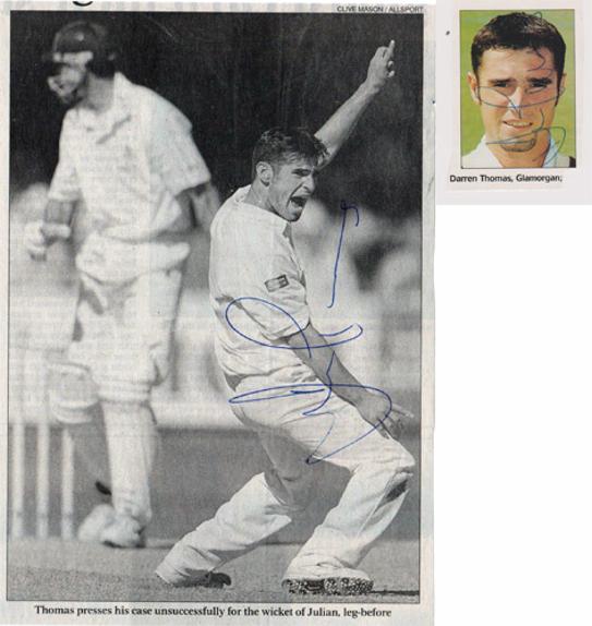 Darren-Thomas-autograph-signed-Glamorgan-cricket-memorabilia-bowler-signature-wales