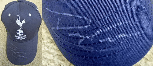 David Ginola Tottenham-Hotspur-signed-football-cap-soccer-spurs-memorabilia-autograph-cockerel-logo