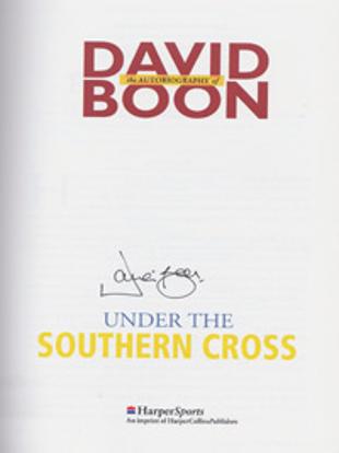 David-Boon-autograph-signed-Australia-cricket-memorabilia-1996-autobiography-under-the-southern-cross
