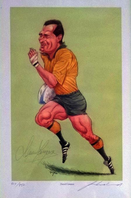 David-Campese-memorabilia-signed-John-Ireland-print-Australia-rugby-memorabilia-Wallabies-Campo