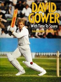 David-Gower-autograph-signed-england-cricket-memorabilia-book-autobiography-with-time-to-spare-leics-hants-ccc