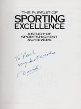David-Hemery-autograph-signed-Athletics-memorabilia-book-Sporting-Excellence-1968-Mexico-City-Olympics-400-metres-hurdles-gold-medal-champion-signature-superstars