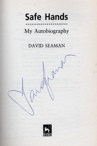 David-Seaman-memorabilia-david-seaman-autograph-signed-autobiography-Safe-Hands-book-Arsenal-football-memorabilia-first-edition-AFC-memroabilia-Gunners-goalkeeper-signature